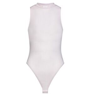 Heron Preston Semi-Transparent Pink Stretch Viscose Knit Bodysuit NWT Size Large